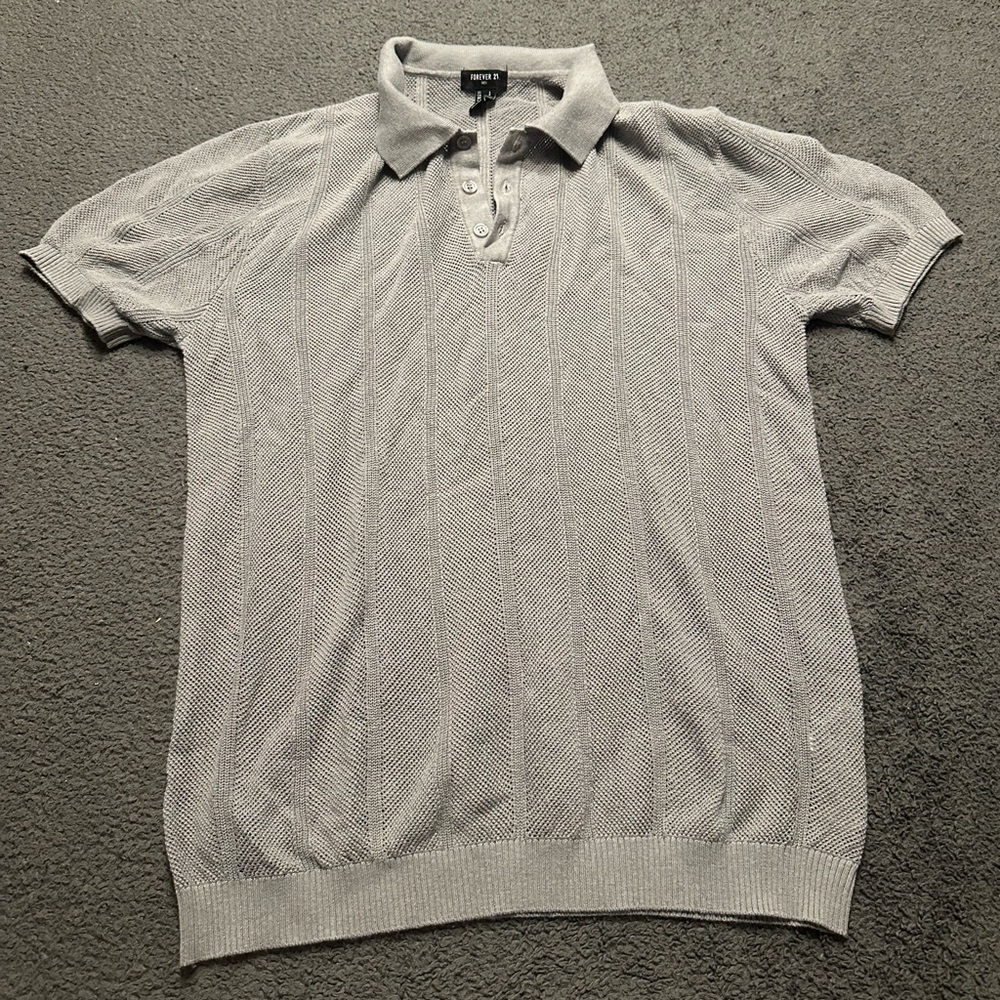 Forever 21 Large Gray Collared Shirt